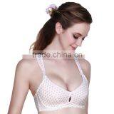 Nursing Bra Cotton Bra Pregnant Women Breastfeeding Open Buckle Bra thumbnail-1