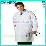 2015 New Products Medical Lab Coat With Knitted Cuff