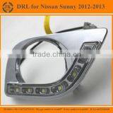 Best Selling LED DRL for Nissan Sunny With Hole for Foglamp Good Price LED DRL Foglight for Nissan Sunny 2012 2013