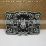 Cross Belt Buckle With Rhinestones Plain Plate Buckle For 2 1/4" Belts thumbnail-5