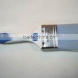 rubber handle with synthetic PBT tapered filament flat painting brush