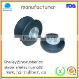 wide plastic wheels rubber