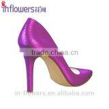 Purple Bright Color Leather Pointed Toe Ladies Sexy High Heels thumbnail-5