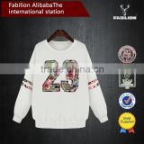 with SGS certification brand winter new style number embroidered long sleeved woman wear