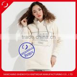Custom pullover printed long hoodies for women