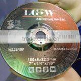 H536 China Factory Price 180*6*22mm Black/red Depressed Center Grinding Wheel for Metal/inox/stainless Steel thumbnail-2