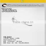 Supermarket Metal Wire Hook Heart Shape Pegboard Display Hook