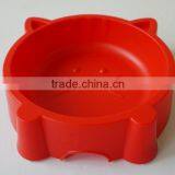 Cat Shaped Plastic Pet Bowl With Anti Skid on Bottom thumbnail-1