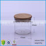 120ml Airtight Hot Selling Glass Bottle With Bamboo Lid thumbnail-1