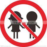 Highly Reflective Aluminum Safety Traffic Sign for Warning Kid ' s Safety