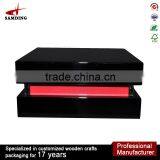 Black Lacquer Luxury Antique Wholesale Wooden Jewelry Box With Mirror thumbnail-4