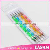 5 PCS 2Way Marbleizing Dotting Manicure Tools Painting Pen Nail Art Paint Pen ES-NDP0009 Quality Choice thumbnail-1