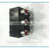 250V 6RCA Box Type Socket With High Quality Plastic Socket Box AV Socket thumbnail-3