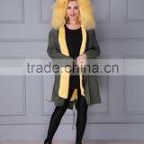 Fur Lining Women Winter Jacket Parka Raccoon Fur Parka For Ladies thumbnail-5