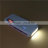 Factory Wholesale 12000mAh 3 USB Power Bank With Torch Light thumbnail-3