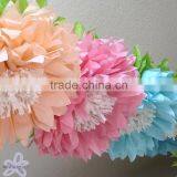 Pink and White Tissue Paper Pom Poms Pompom Paper Balls Garland Wedding Party Decorations thumbnail-6