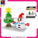 New Arrival Santa Claus Kids Educational ABS Plastic DIY Micro Building Block Toy thumbnail-3