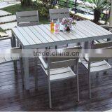 Poly Wood Garden Dining Set with one table and 6 chairs