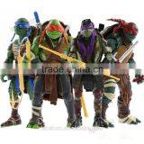 4x Teenage Mutant Ninja Turtles TMNT Da Vinci/Raphael/Mikey/Donatello 5" Action Figure Loose thumbnail-1