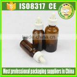 Empty Glass Eye Dropper Amber Serum Bottles 15ml thumbnail-4
