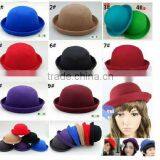 2012winter Fashion Women Derby Wool Felt Hat,bowler Hat thumbnail-1