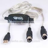 USB MIDI Music Cable Converter PC to Music Keyboard Supports Window