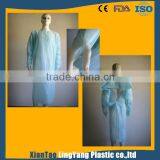 Blue Disposable Aprons With Sleeves Plastic Cpe Gown thumbnail-5