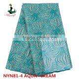 Haniye 2016 Wholesale Yellow Softextile Tulle Lace Fabric for Bridal Dress/NYN81