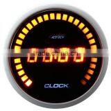 52mm Amber LED Digital Clock for Tuning Cars/universal Car 30LED Lights on the Outer/24 Hour Mode thumbnail-1