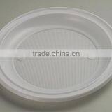 9''(22cm) White Plastic Plate Disposable Tableware P092210