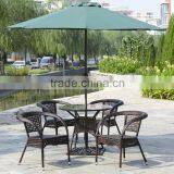Pe Rattan Outdoor Tea Table Set Leisure Armrest Chair thumbnail-1