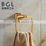 Hardware Products 12132 BAOGELI Chrome Bathroom Accessories Bathroom Chrome Towel Ring Gold