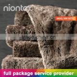 Luxury Faux Fur Mink Bed Throw for Wholesale with Full Package Service