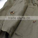 Women Drawstring Waist Patchwork Hooded Jacket thumbnail-4