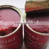 canned tomato paste with Brix18%-20%,22$-24%,28%-30%in china for export