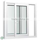 UPVC Sliding Window Double Glass White Color