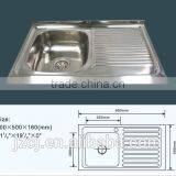 JZ-327 120x50 Export Iraq Stainless Steel Kitchen Sink Made in China thumbnail-6