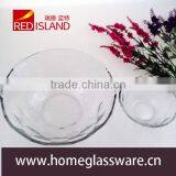 Wholesale Soccer Shaped Salad Glass Bowl, Hight White Glass Bowl thumbnail-4