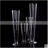Clear Tapered Galss Vase Flower Arrangement for Home Wedding Decoration thumbnail-1