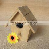 Unfinished Wooden Bird Nest and Happy Giant Adult and Kid Toys for Sale thumbnail-4