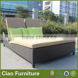 Sun Bed Mattress Outdoor Rattan Furniture Portable Sun Lounger thumbnail-1