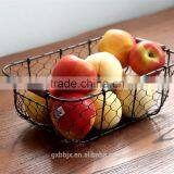 Wire Basket With Wooden Handles-Vintage Style thumbnail-4