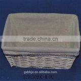 Woven Metal Wire Basket With Liner thumbnail-4