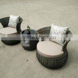 Man-made Fibre Wicker Chair/Aluminum Rotatable Chair/Gardern Outdoor Sofa Set (BP-232R) thumbnail-1