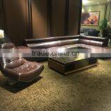 New Design High Quality Top Grain Leather Sofa Fashion Furniture Modern KD-S1808 thumbnail-1