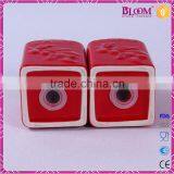 Ceramic Red Salt and Pepper Shaker Wedding Favors thumbnail-5
