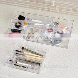Crystal Small Stacking Acrylic Organizer Storage Tray Great for Cosmetics Jewelry Makeup thumbnail-4