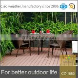 Wholesale Walmart Hand-weaven PE rattan furniture Cafeteria Coffee shop Tables and Chairs