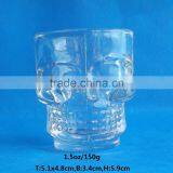 1.5 oz 50ml Wine Glass Skull Shot Glass Cup thumbnail-1