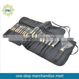 Wooden Handle Nylon Hair 24pcs Make up Brush Set With OEM Design thumbnail-2